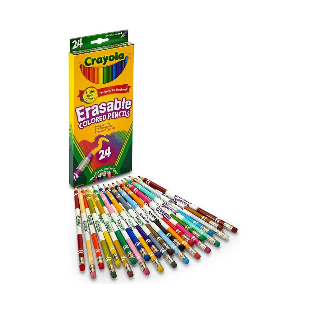 Crayola 24 Erasable Coloured Pencil