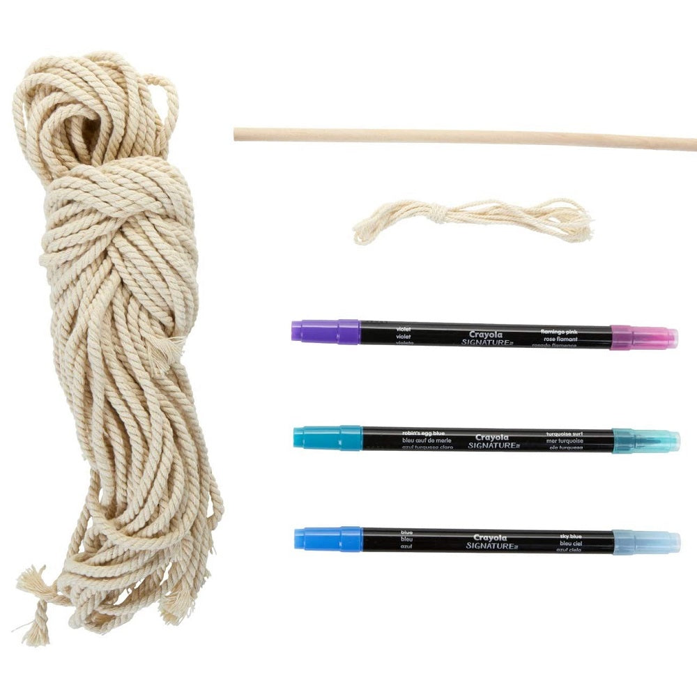 Crayola Signature Make Your Own Ombre Macrame Wall Hanging (DIY Kit)