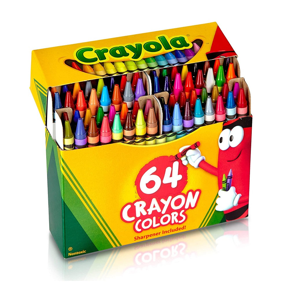 Crayola 64 Crayon Box for Age 3+ Years, Gift, Color, Art and Craft
