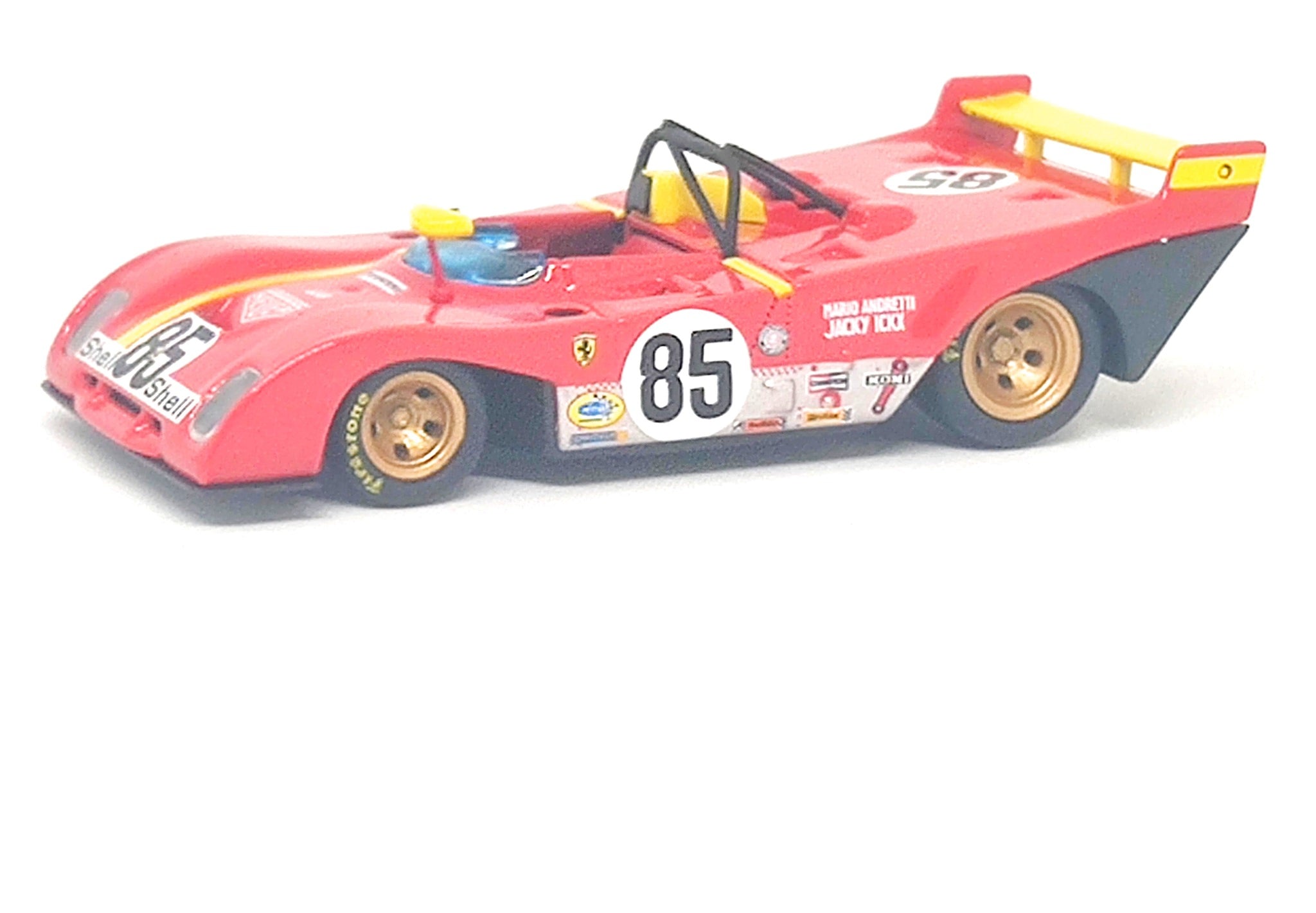 Bburago Ferrari 312P 6th Watkins Glen 1972 by J Lckx/ M Andretti 1/43