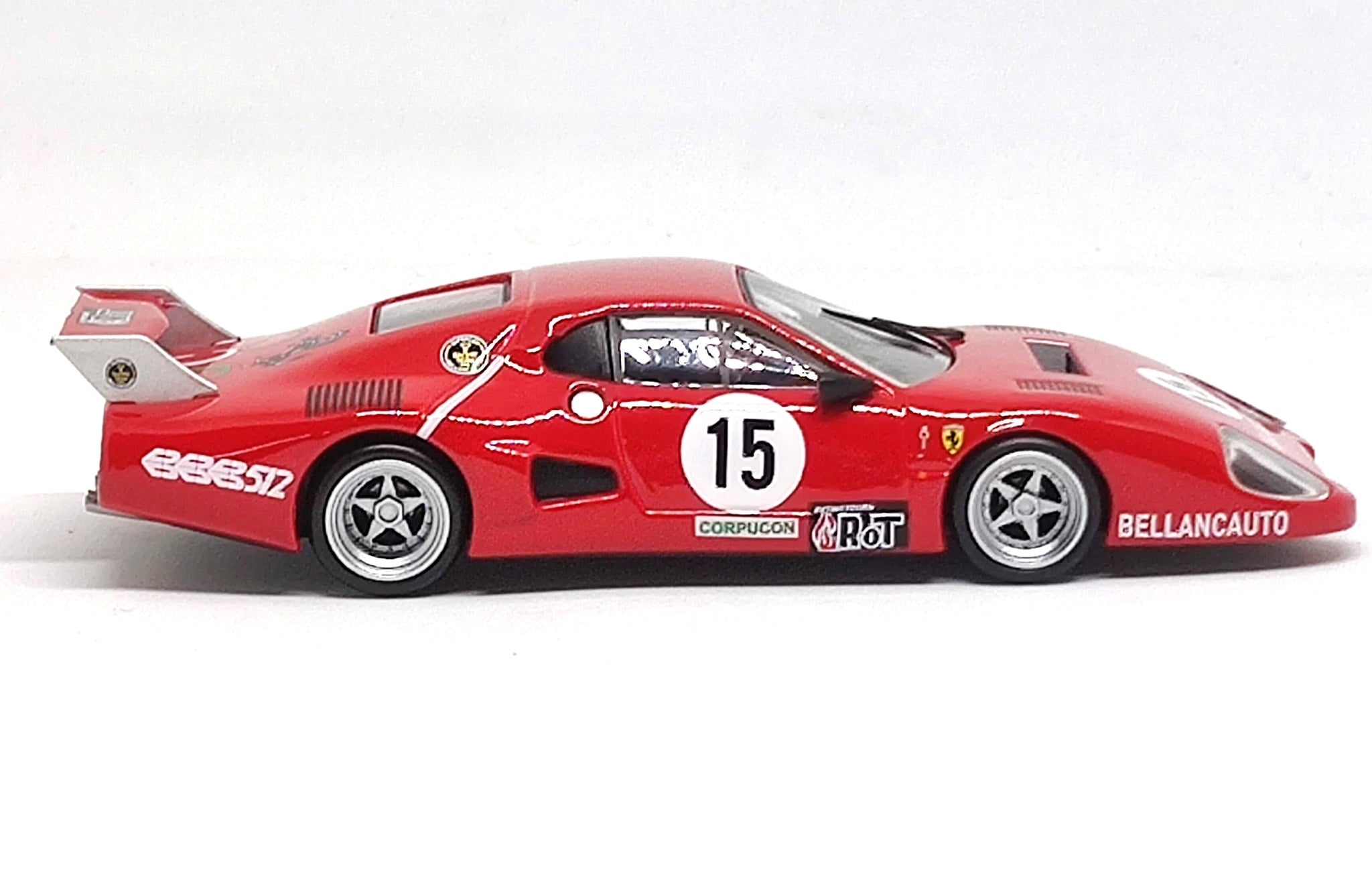 Bburago Ferrari 512 BB (II series) 1000 km Monza 1981 by M Flammini / S Dini / F Violati 1/43 scale