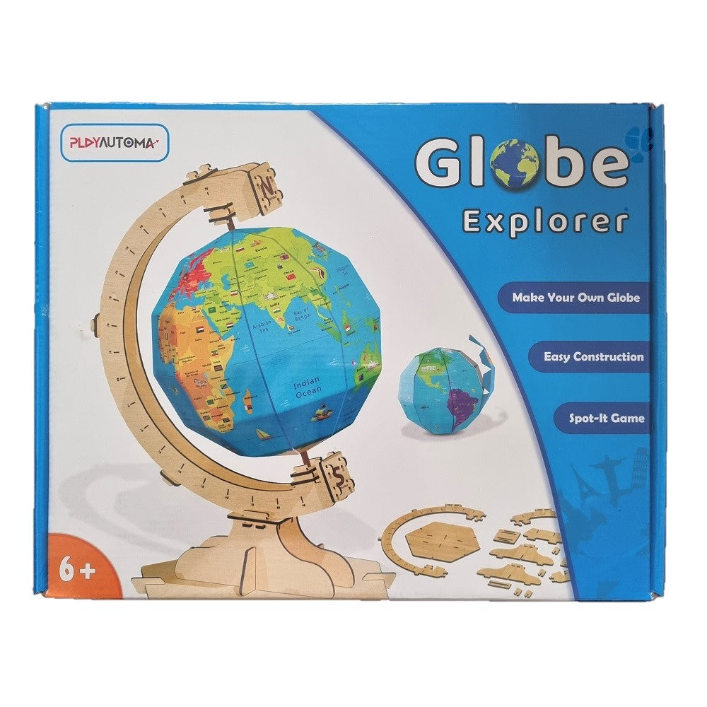 Playautoma Globe Explorer - Make Your Own Globe for Age 6+ Years
