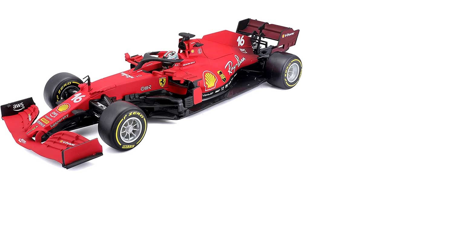 Bburago 2021 F1 Ferrari SF21 Ferrari Racing Team #55 Racing C Sainz car 1/18