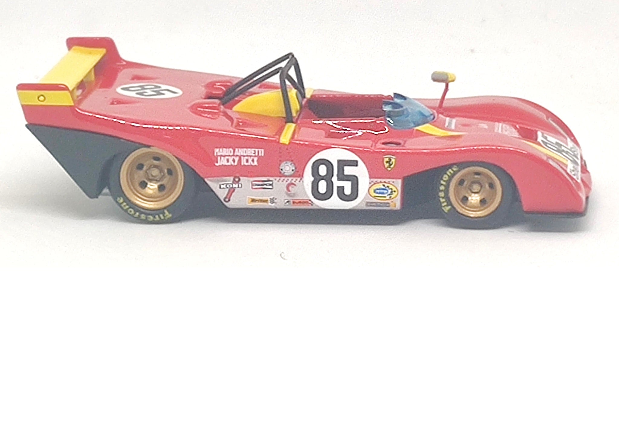 Bburago Ferrari 312P 6th Watkins Glen 1972 by J Lckx/ M Andretti 1/43