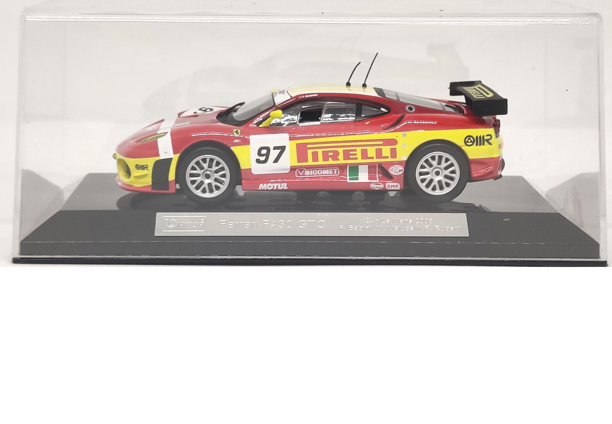 Bburago Ferrari F430 GTC 24th Le Mans 2008 by F Babini/ M Maluceilli/ P Ruberti 1/43