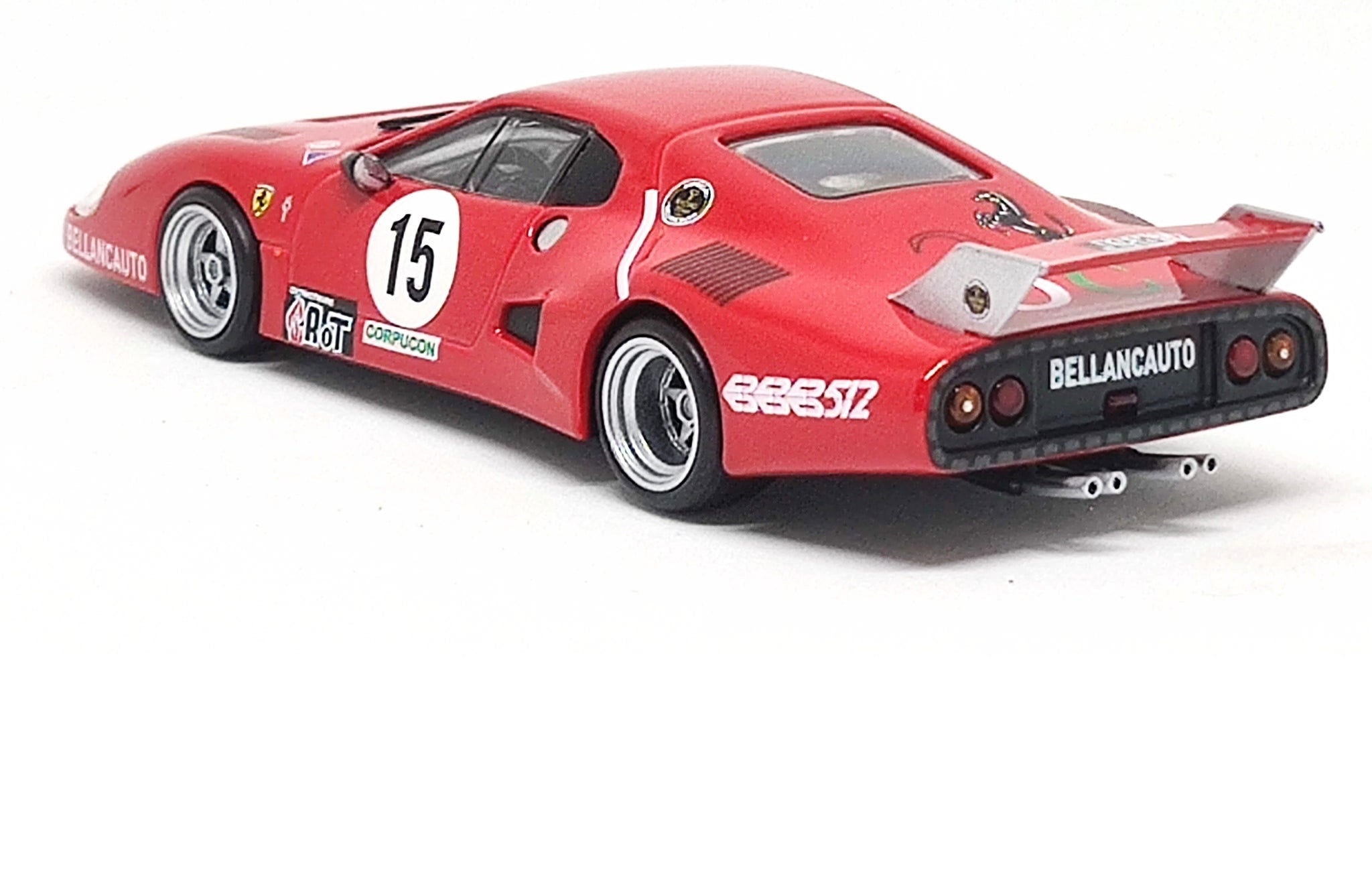 Bburago Ferrari 512 BB (II series) 1000 km Monza 1981 by M Flammini / S Dini / F Violati 1/43 scale