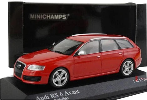 Minichamps Audi A6 Avant Red Car Diecast  1/43