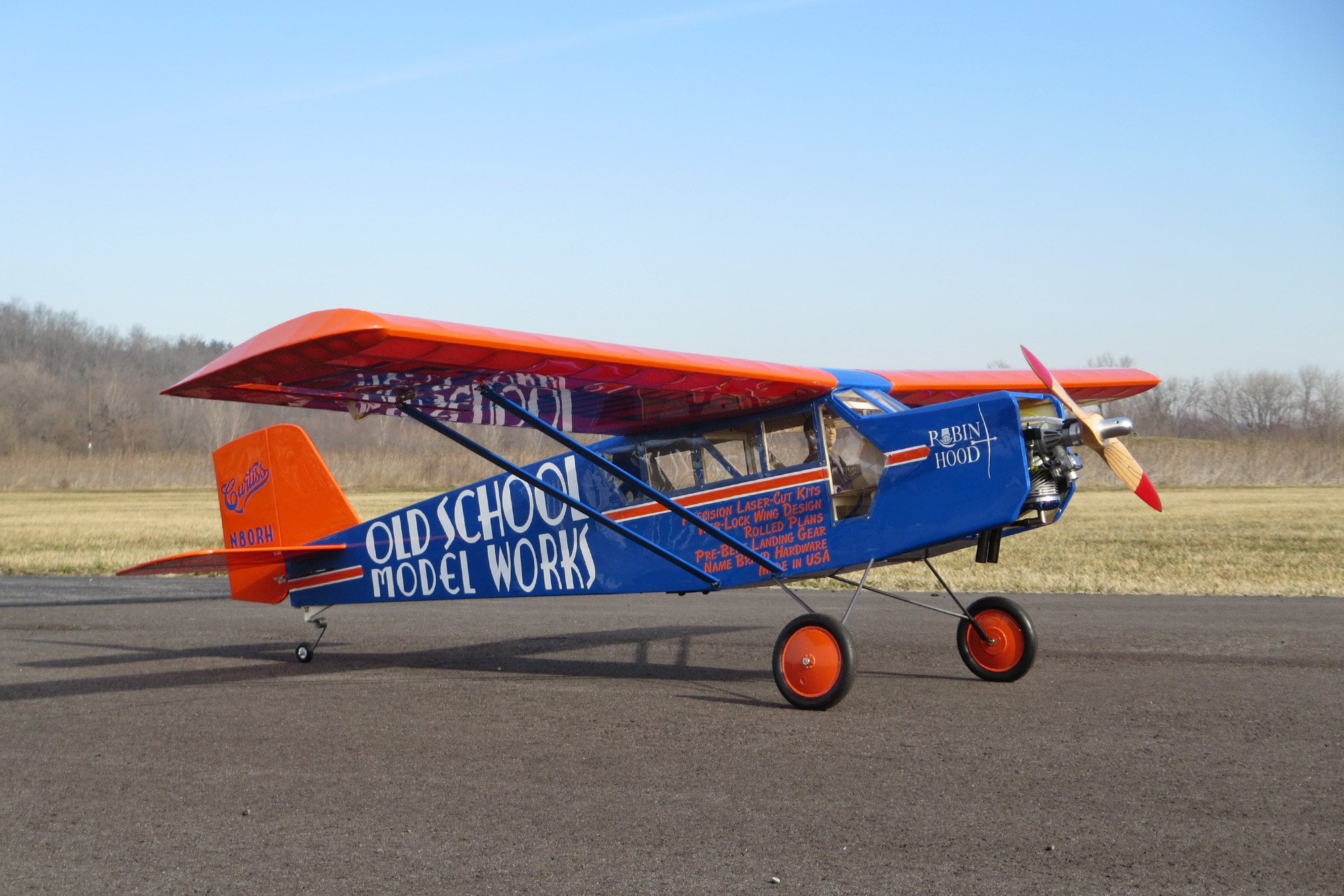 Dubro ROBINHOOD 80 RC AIRPLANE KIT FROM OLD SCHOOL MODEL WORKS