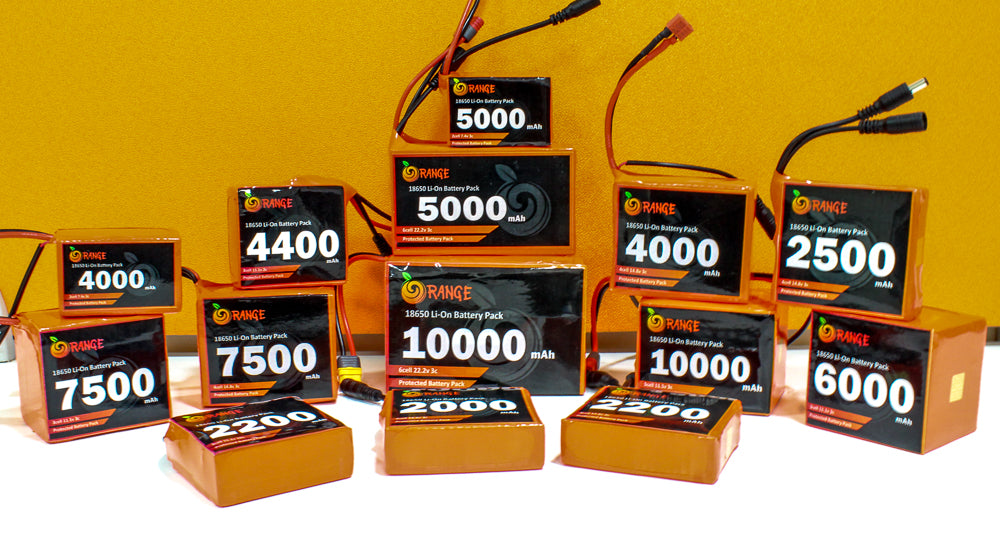 Orange 18650 Li-ion 2200mAh-4s-14.8v-2c 4S1P