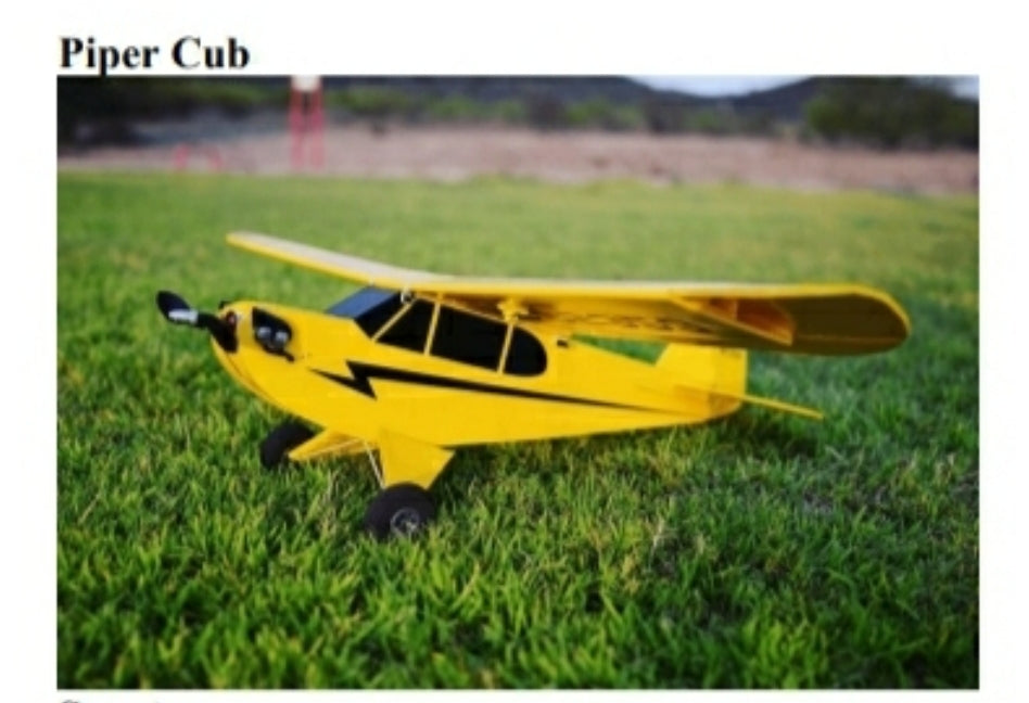 Rc Airplane Piper Cub Arf