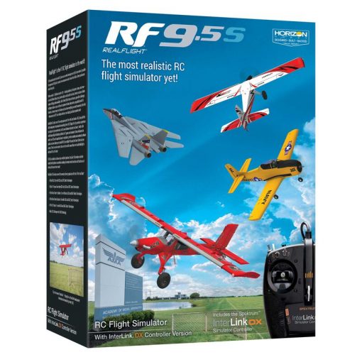 RealFlight 9.5 S Flight Simulator with Interlink Controller, Item No. RFL1200S