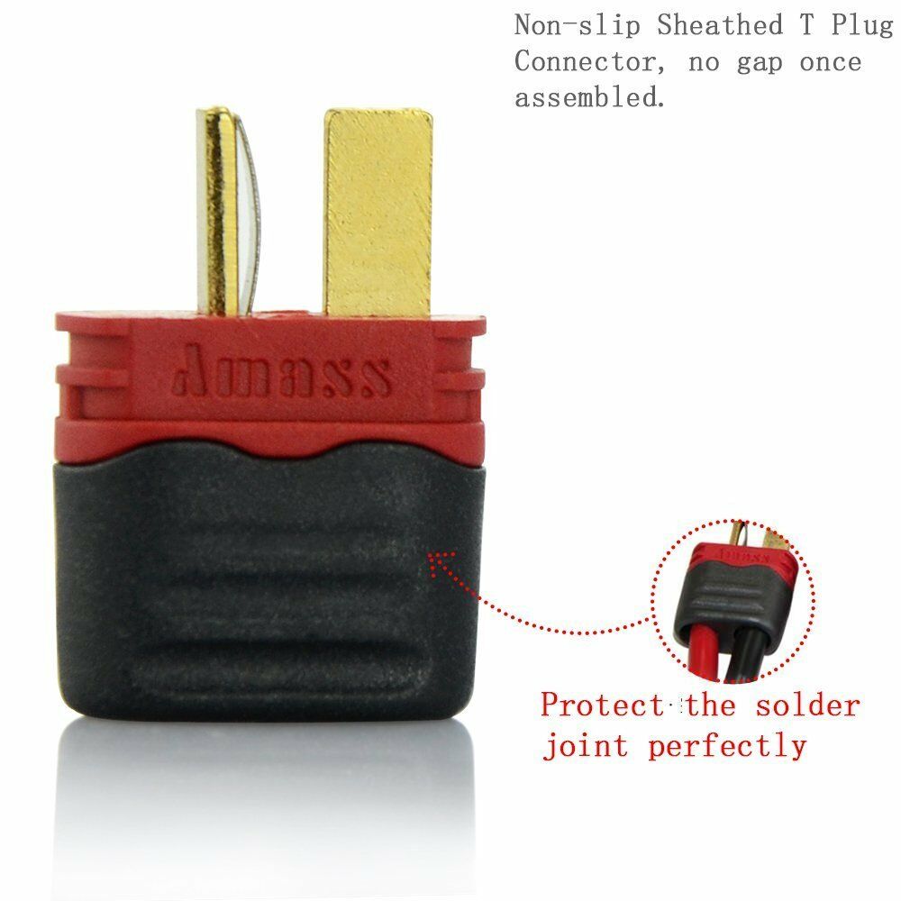 Nylon T Style Male Connector with Insulating Cap-1Pcs.