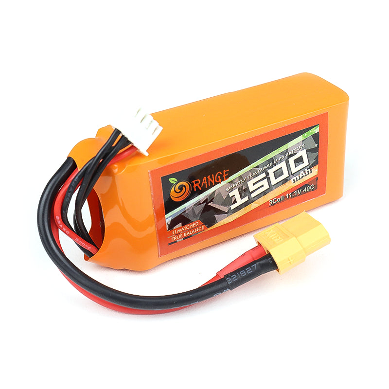Orange 1500mAh 3S 40C (11.1V) Lithium Polymer Battery Pack