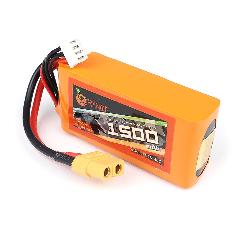 Orange 1500mAh 3S 40C (11.1V) Lithium Polymer Battery Pack
