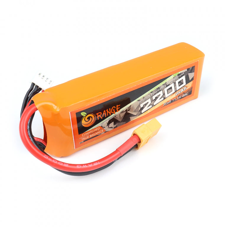 Orange 2200mAh 3S 40C/80C (11.1V) Lithium Polymer Battery Pack