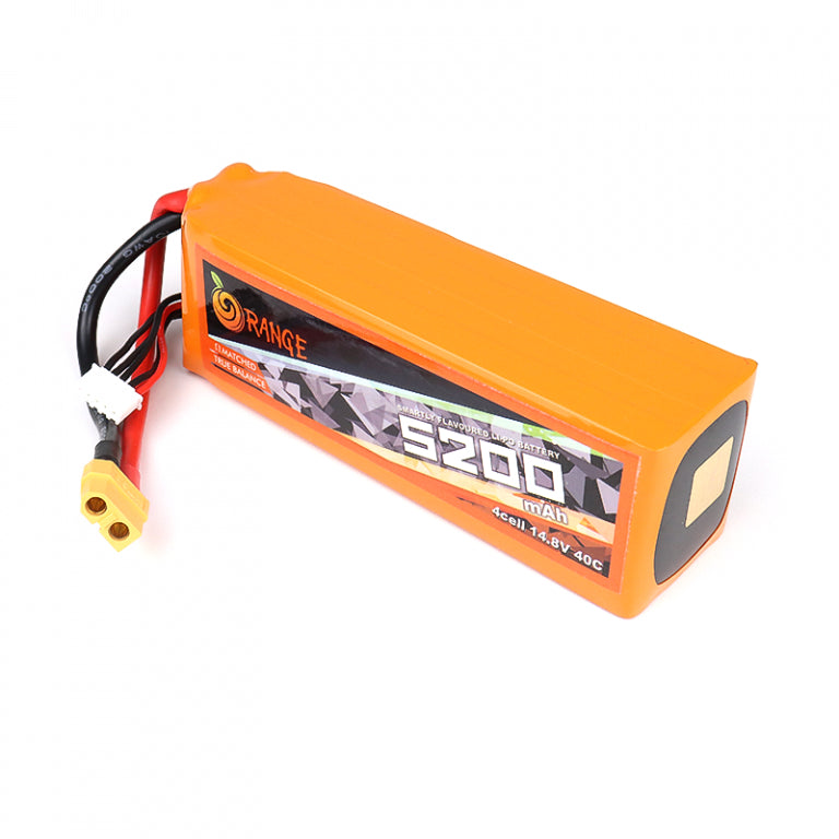 Orange 5200mAh 4S 40C/80C (14.8V) Lithium Polymer Battery Pack