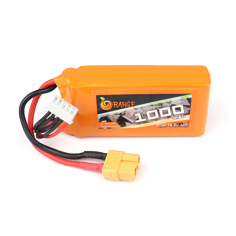 Orange 1000mAh 4S 30C/60C Lithium polymer battery Pack (LiPo)