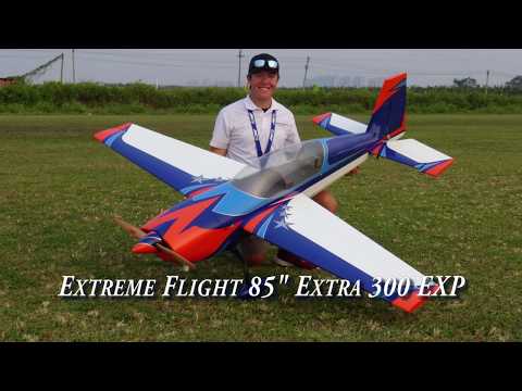 Extreme Flight Extra 300 EXP 85" - Yellow/Red/Blue