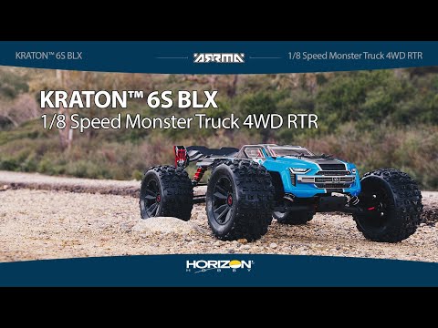 Arrma Kraton 6S BLX RTR 1/8 4WD Brushless Monster Truck (Red) (V5) W/SLT3 2.4Ghz Radio ARA8608V5T1