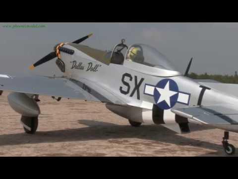 Phoenix Model P51 Mustang 50-61CC Gas/EP ARF 86" - 1:5 1/4