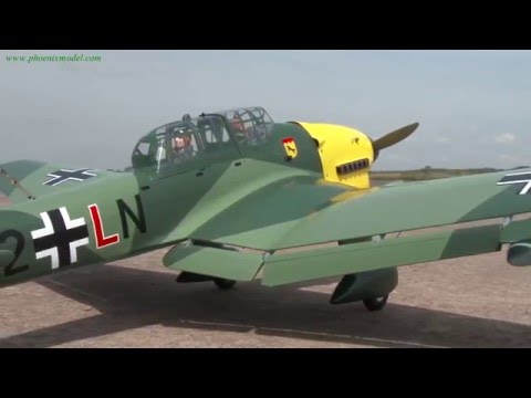 Phoenix Model Stuka Ju 87 20CC Gas/EP ARF 75.2" - 1:4