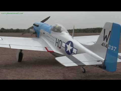 Phoenix Model P51 Mustang 15-20cc Gas/EP ARF 62" - 1:7 1/4