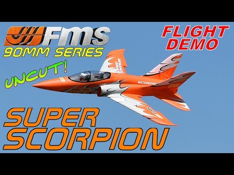 FMS 90MM SUPER SCORPION ORANGE PNP