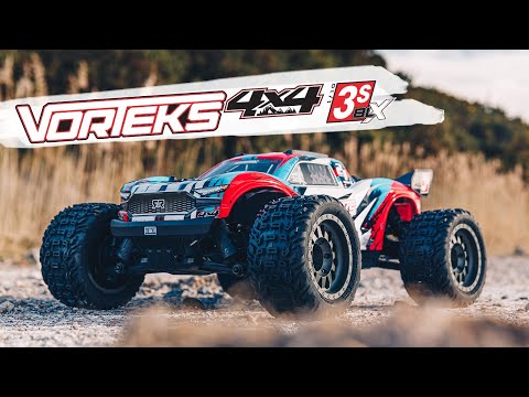 ARRMA RC Truck 1/10 VORTEKS 4X4 3S BLX Stadium Truck RTR Red, ARA4305V3BT1