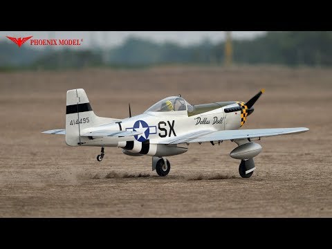 Phoenix Model P51 Mustang 50-61CC Gas/EP ARF 86" - 1:5 1/4