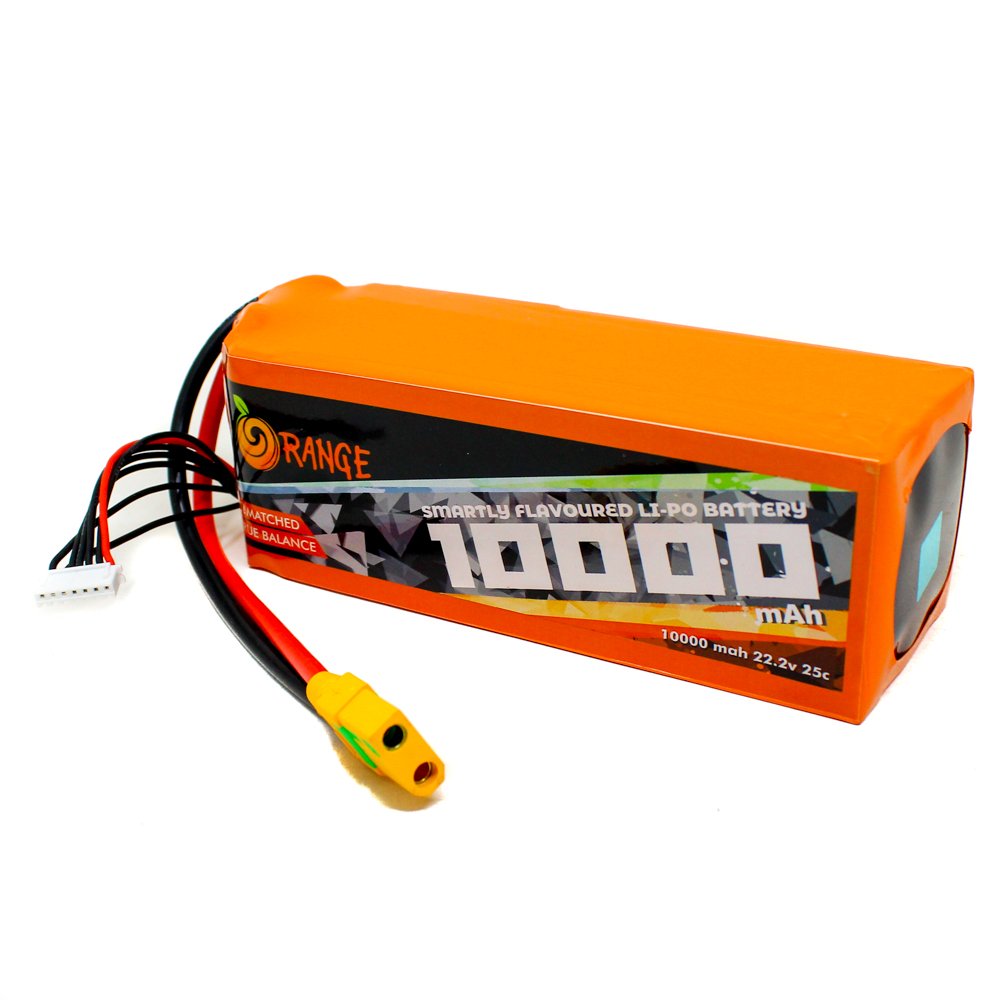 Orange 10000mAh 6S 25C Lithium polymer battery Pack (LiPo)