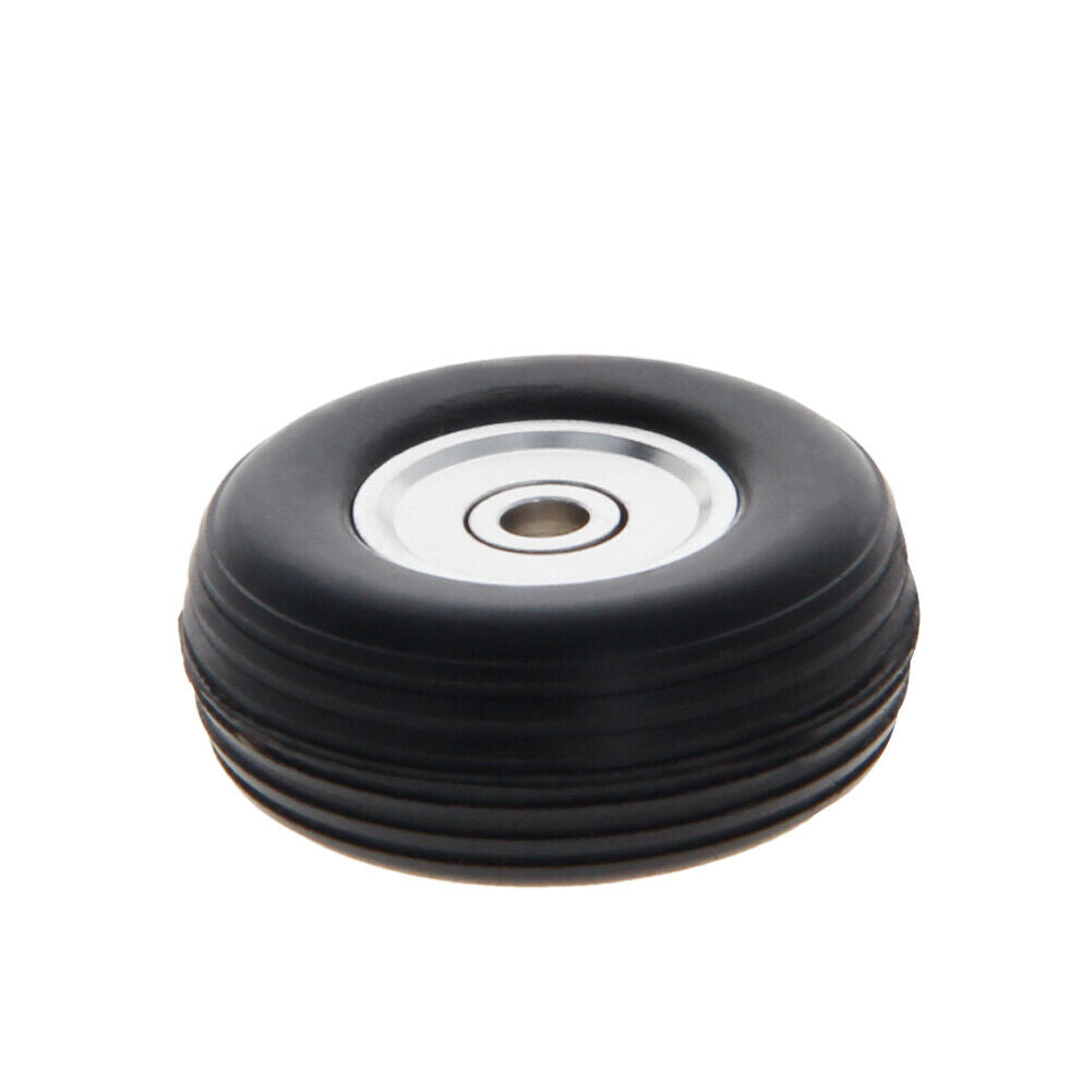 RUBBER PU WHEEL ALUMINIUM HUB 4 INCH