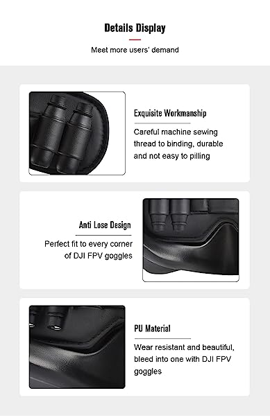 Protective Lens Cover With Antenna Storage Box For Dji Fpv / Dji Avata Drones (Goggles V2)