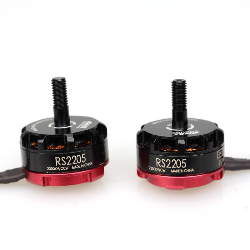 EMAX RS2205 KV2300 Brushless DC Motor for FPV Racing Drone ? Red Cap (CCW Motor Rotation)