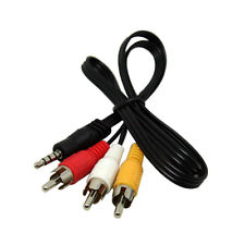 1.5 Meter Male 3.5mm to 3-RCA AV Cable