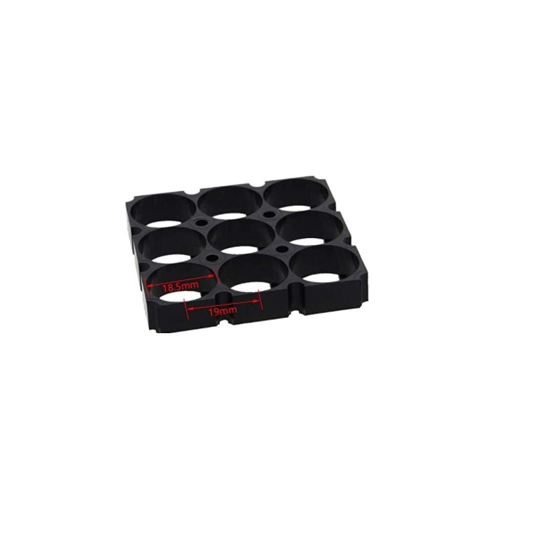 3 X 3 18650 Battery, Holder with 18.5MM, Bore Diameter