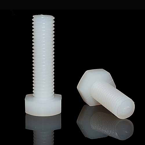 Nylon Screw White M6 x L30mm