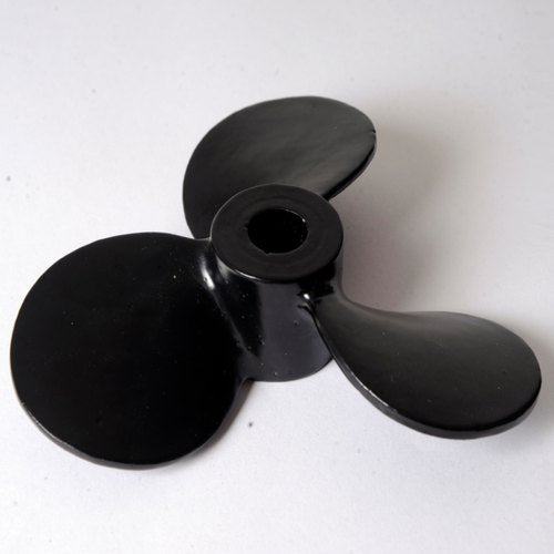  3 Blade Boat Propeller D36xH9.5x4mm Reverse Glossy Black