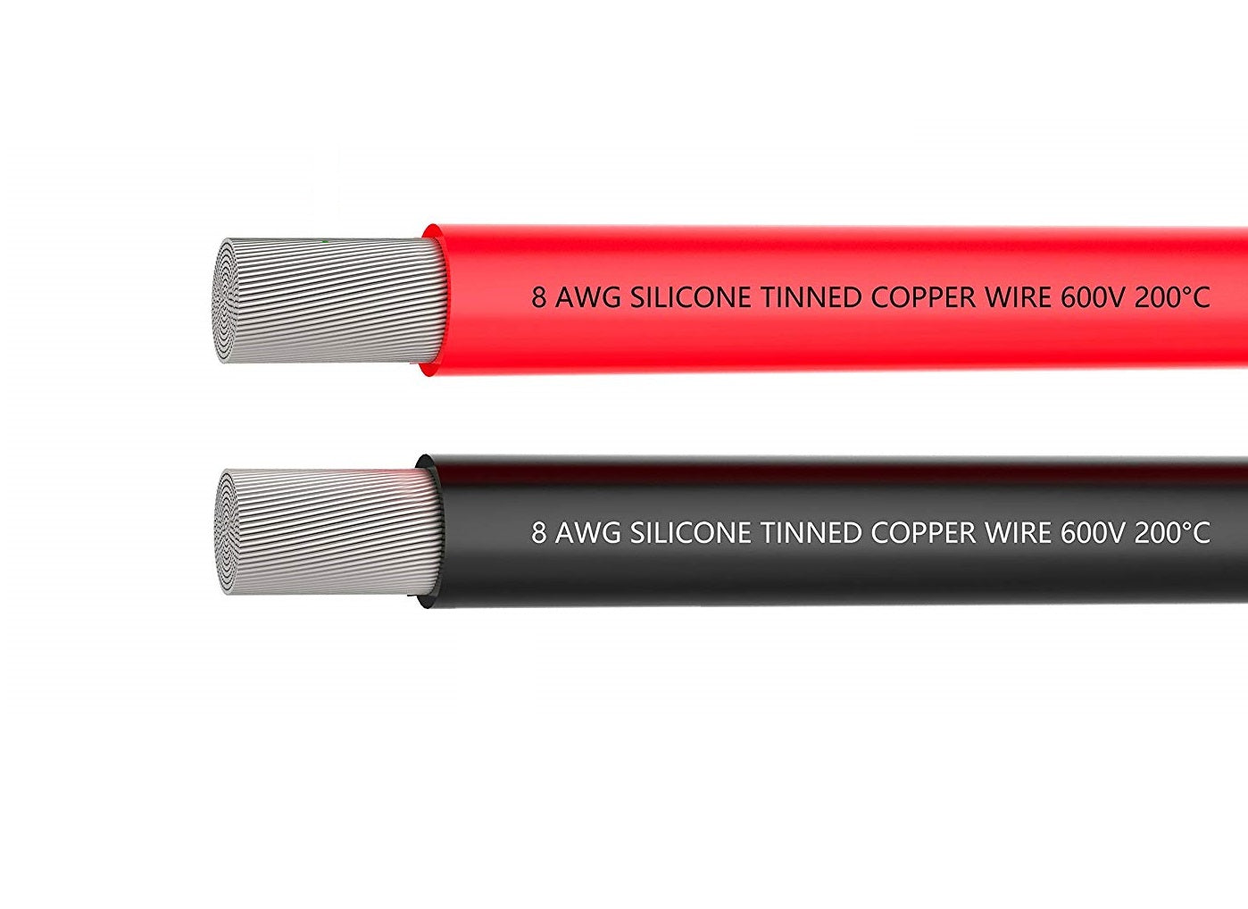 High Quality Ultra Flexible 8AWG Silicone Wire 2m (Red)