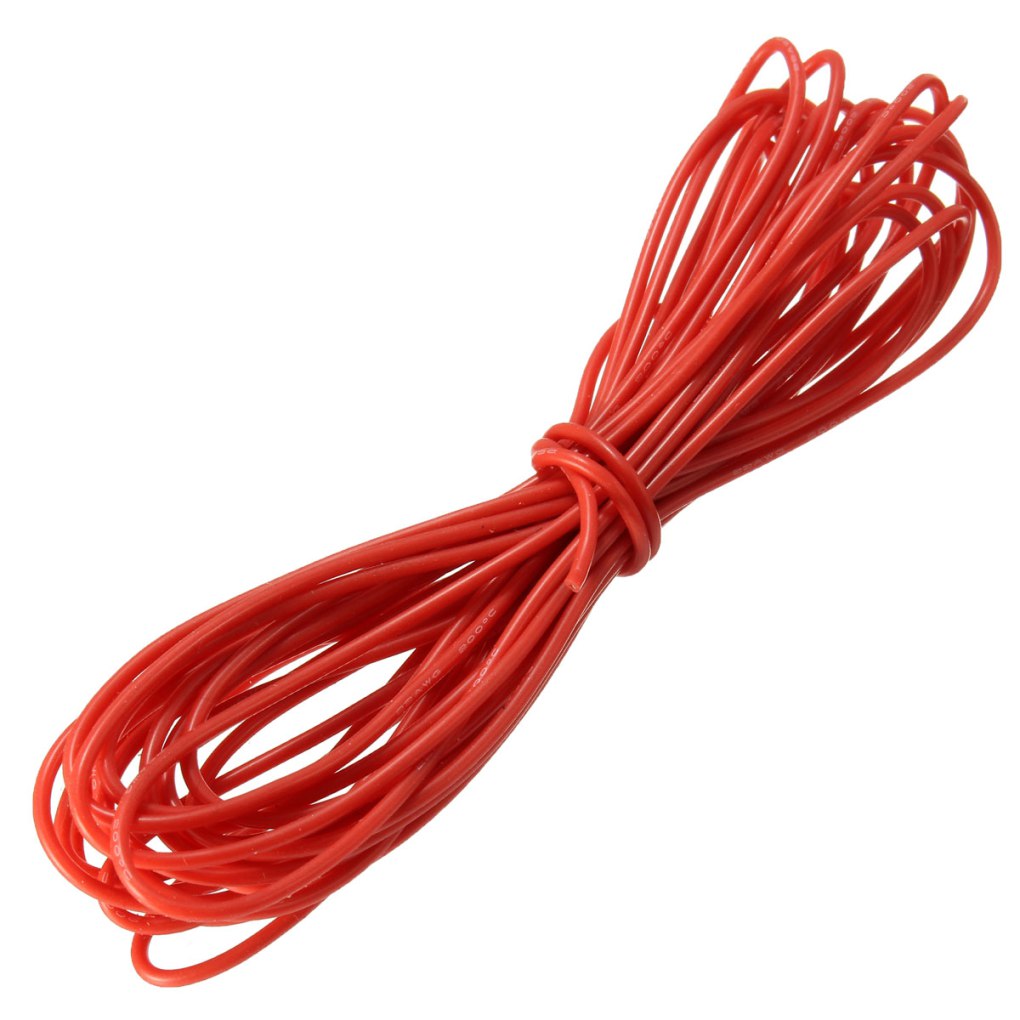 High Quality Ultra Flexible 16AWG Silicon Wire 10m (Red)