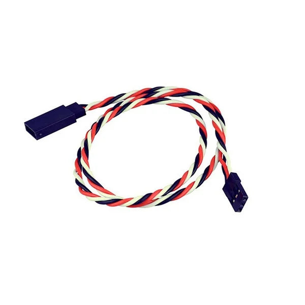 SafeConnect Twisted 30CM 22AWG Servo Lead Extension (Futaba) Cable