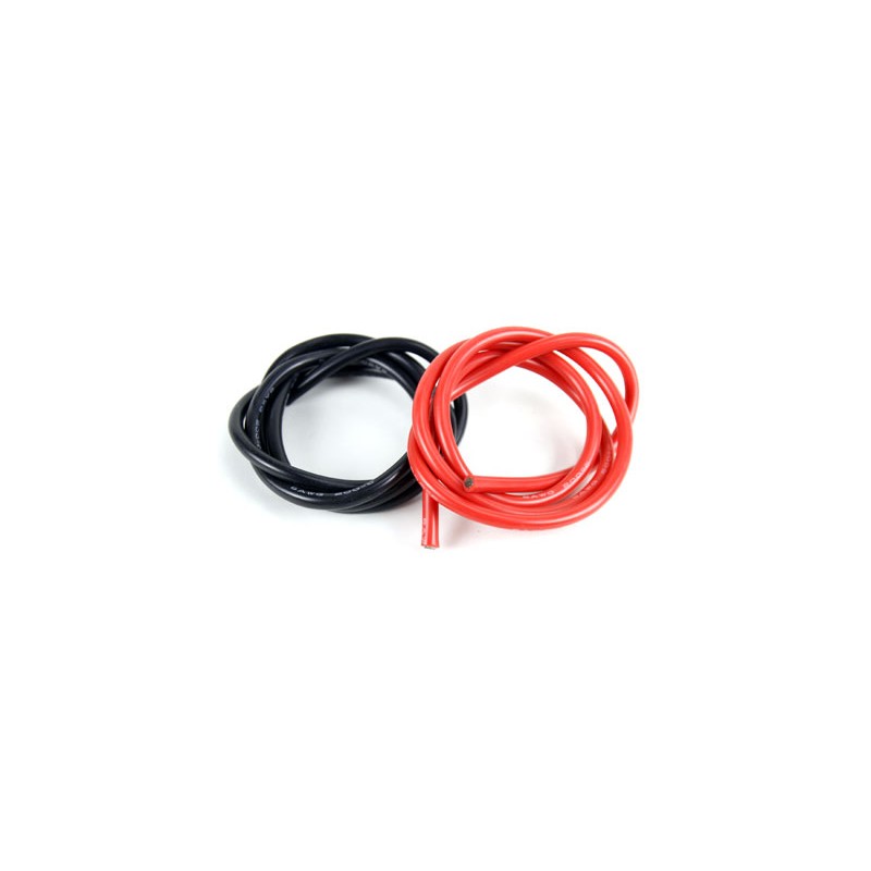 High Quality Ultra Flexible 6AWG Silicone Wire 1m (Black) + 1m (Red)