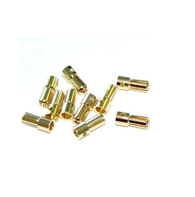 Polymax 5.5mm Gold Connectors Male-Female Pair-2 Pcs.