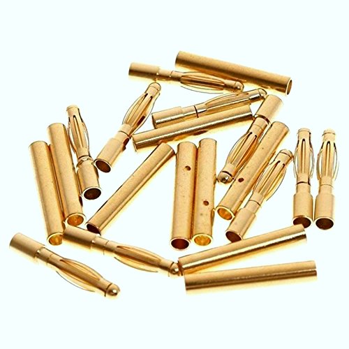 2mm Gold Connectors-3 Pairs (6pcs.)