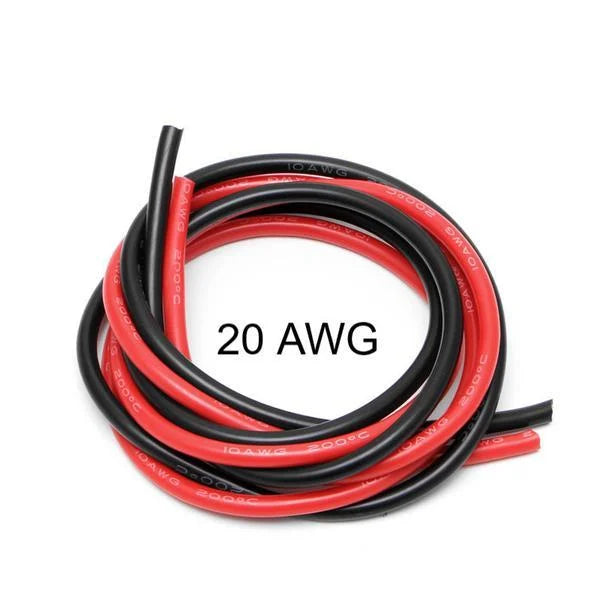 High Quality Ultra Flexible 20AWG Silicone Wire 5m (Black)