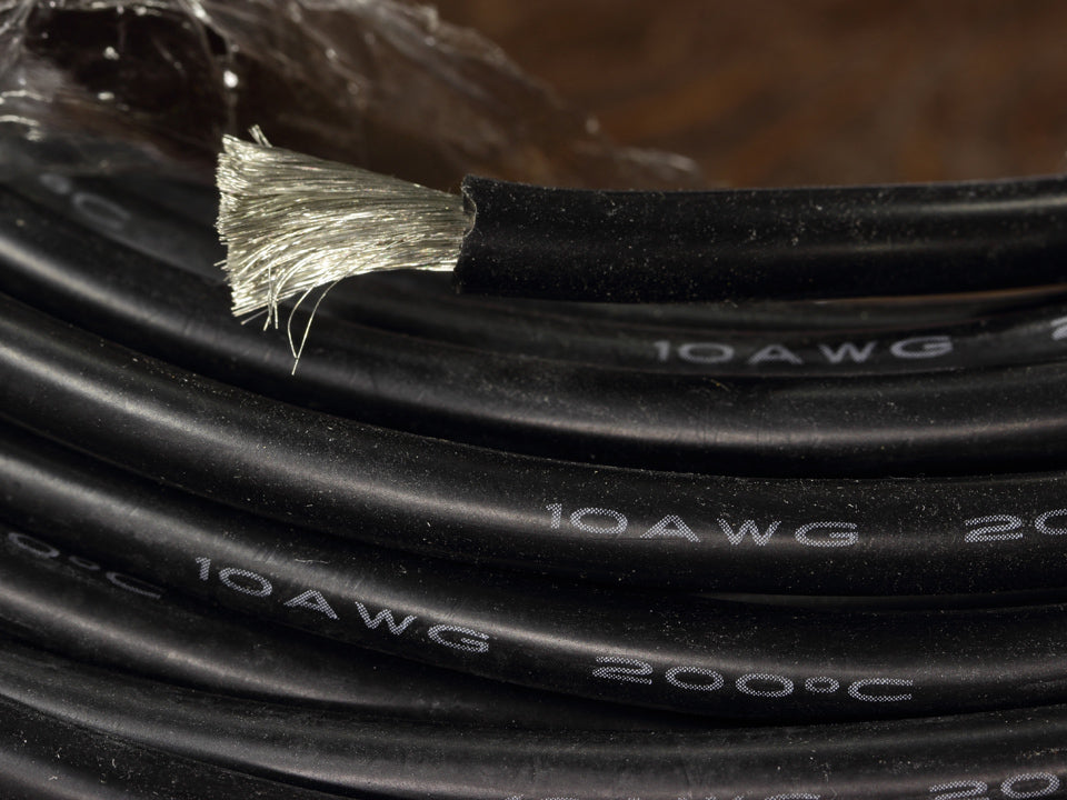 High Quality Ultra Flexible 10AWG Silicone Wire 10m (Black)