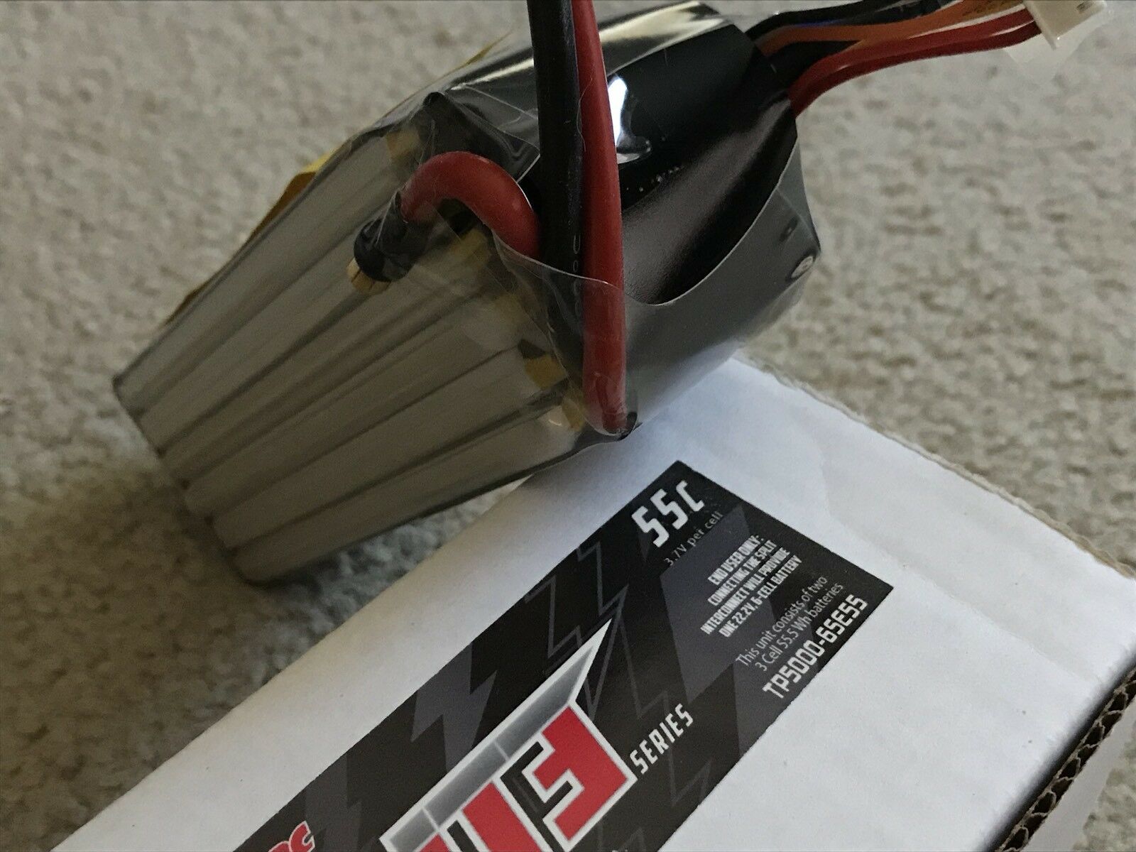 LIPO BATTERY THUNDER POWER 22.2V,6S,55C,5000MAH