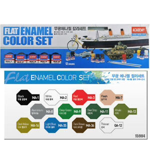 FLAT ENAMEL COLOUR SET