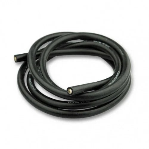 High Quality Ultra Flexible 8AWG Silicone Wire 0.5 m (Black)