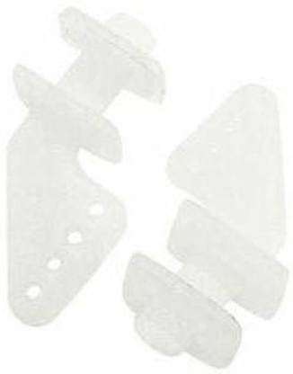 Control Horn (POM) 04 Holes - 20x27mm (Pack of 5) White